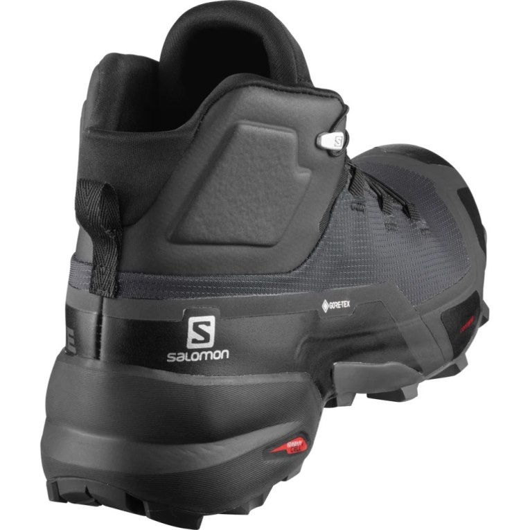 Black Salomon Cross Hike Mid GTX Men's Hiking Boots | PH 96758Z